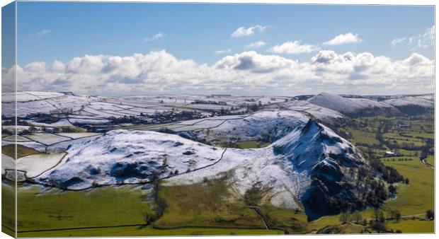Snow Capped Parkhouse Hill Derbyshire Canvas Print by Phil Durkin DPAGB BPE4