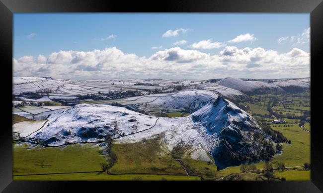 Snow Capped Parkhouse Hill Derbyshire Framed Print by Phil Durkin DPAGB BPE4