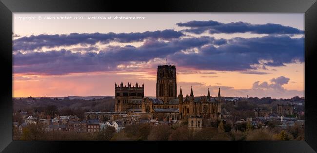 Durham Cathedral Panoramic Framed Print by Kevin Winter