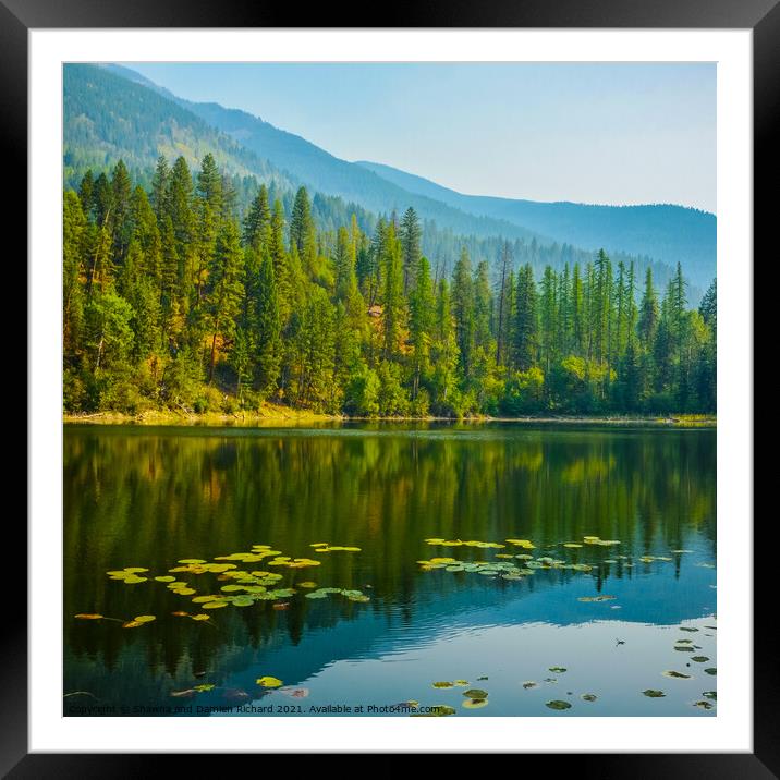 Canuck Lake Premier Lake Provincial Park British Columbia Framed Mounted Print by Shawna and Damien Richard