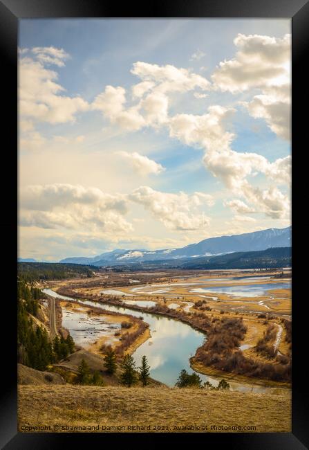 Columbia Wetlands, British Columbia, Canada in Spring Framed Print by Shawna and Damien Richard