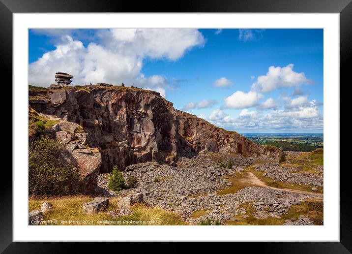 Stowe's Hill, Bodmin Moor in Cornwall Framed Mounted Print by Jim Monk