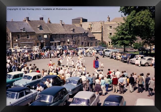 Morris dancers, Stow-on-the-Wold, 1963 Framed Print by Ian Murray