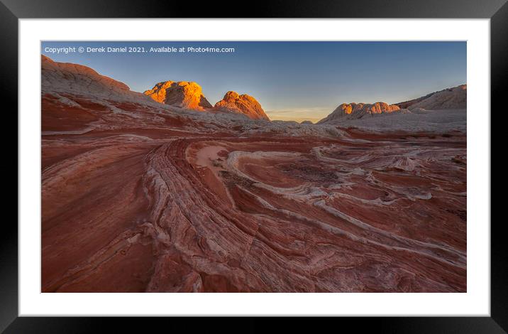 Sunrise at White Pocket, Arizona Framed Mounted Print by Derek Daniel