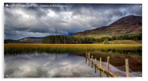 Loch Cill Chriosd, Skye, Scotland  Acrylic by Derek Daniel