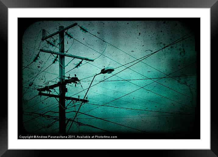Disconnection Framed Mounted Print by Andrew Paranavitana