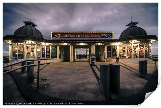 Cromer Pier Print by Peter Anthony Rollings