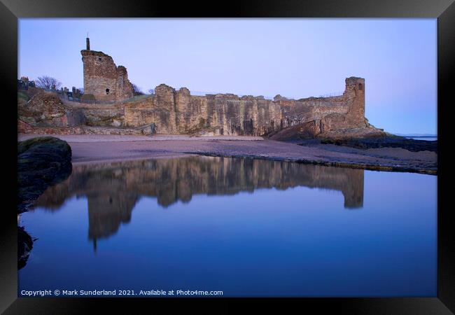 St Andrews Castle before Dawn Framed Print by Mark Sunderland