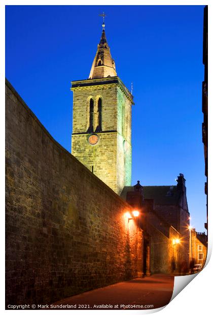 St Salvators College Chapel St Andrews Print by Mark Sunderland