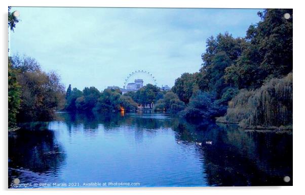 London Eye Acrylic by Pieter Marais