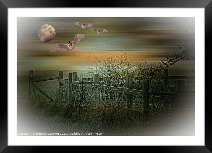 Enter the Night Patrol Framed Mounted Print by Heather Goodwin