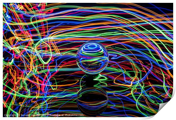 LENS BALL AND LIGHTS 3 Print by Russell Mander
