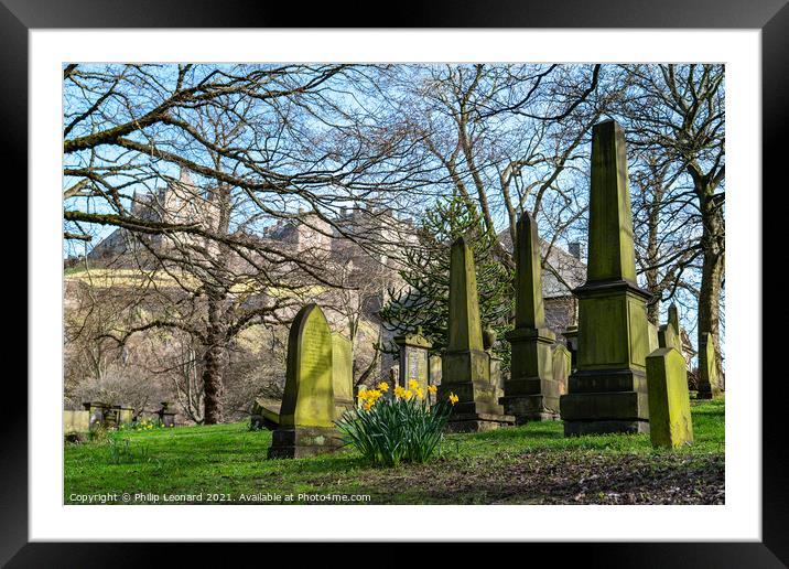 St.Cuthbert's Graveyard Edinburgh Scotland Framed Mounted Print by Philip Leonard