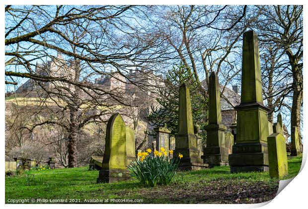 St.Cuthbert's Graveyard Edinburgh Scotland Print by Philip Leonard
