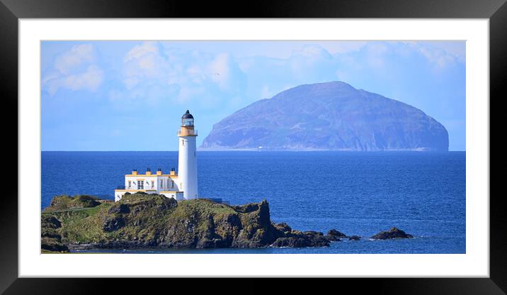 Beautiful  Scottish coastal Scene, Turnberry, Sout Framed Mounted Print by Allan Durward Photography