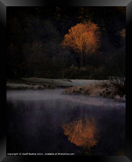 First Light on the River Brathay, The Lake District, Cumbria Framed Print by Geoff Beattie