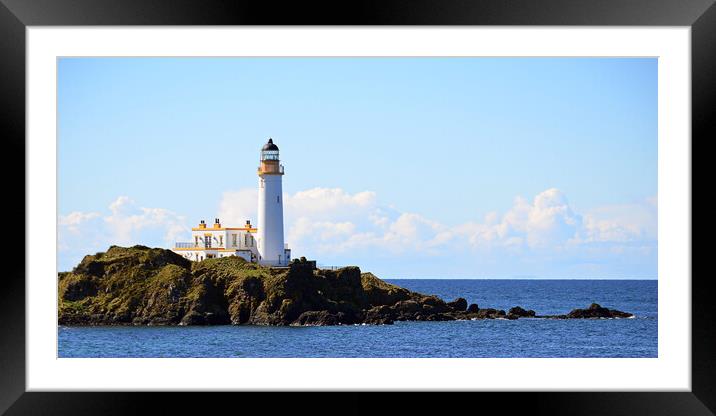 Lighthouse at Turnberry Ayrshire, SW Scotland Framed Mounted Print by Allan Durward Photography