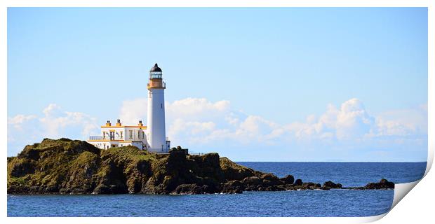 Lighthouse at Turnberry Ayrshire, SW Scotland Print by Allan Durward Photography