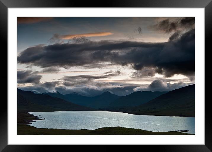 Evening over Loch Arklett Framed Mounted Print by Stephen Mole