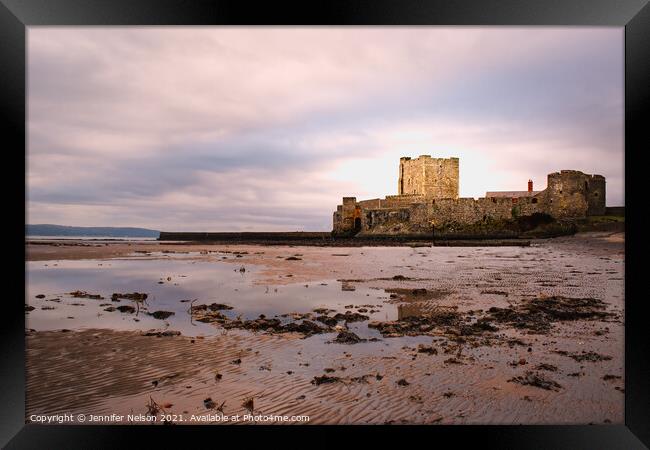 The iconic Carrickfergus Castle. Framed Print by Jennifer Nelson