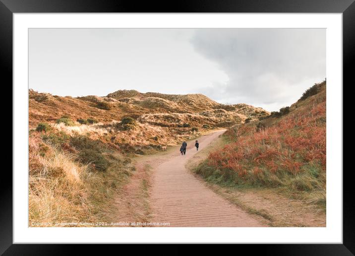 The Sand Dunes at Murlough Nature Reserve Northern Ireland  Framed Mounted Print by Jennifer Nelson