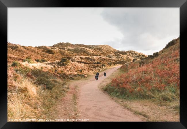 The Sand Dunes at Murlough Nature Reserve Northern Ireland  Framed Print by Jennifer Nelson