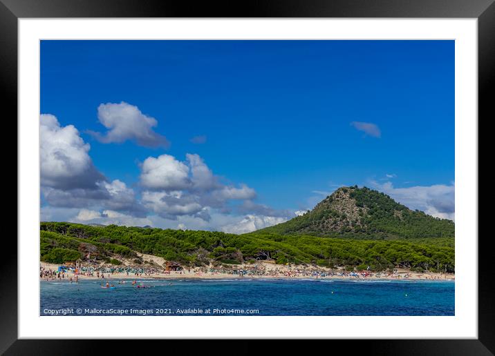 Cala Agulla bay and beach in Majorca Framed Mounted Print by MallorcaScape Images