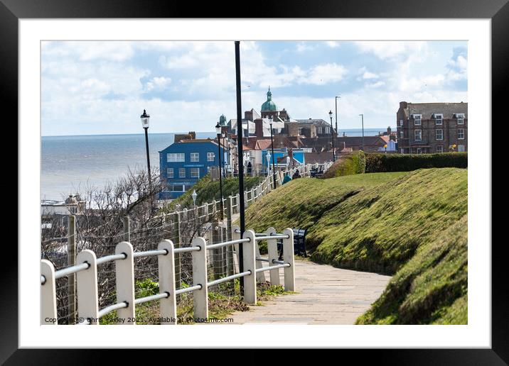 The seaside town of Cromer on the Norfolk coast Framed Mounted Print by Chris Yaxley