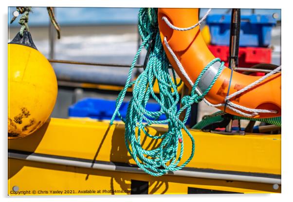 Crab fishing boat, Cromer  Acrylic by Chris Yaxley