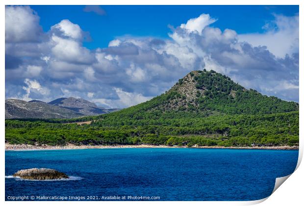 Cala Agulla bay and beach in Majorca Print by MallorcaScape Images