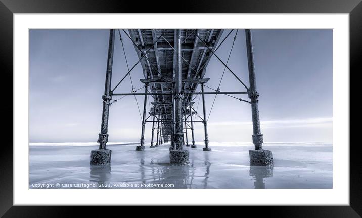 Under the Boardwalk … Down by the sea Framed Mounted Print by Cass Castagnoli