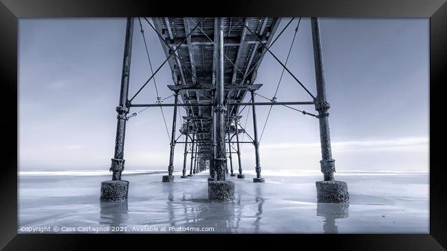 Under the Boardwalk … Down by the sea Framed Print by Cass Castagnoli