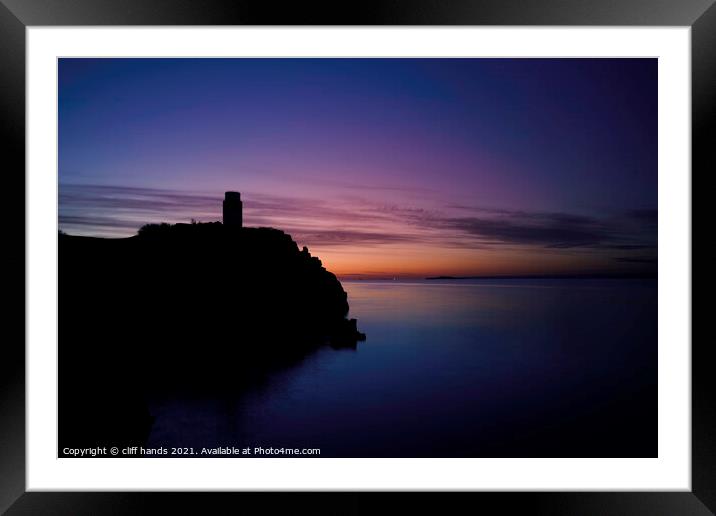 sunrise over Ha lighthouse in aberdour, fife, scotland. Framed Mounted Print by Scotland's Scenery