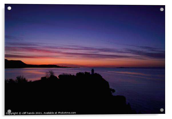 sunrise lighthouse Acrylic by Scotland's Scenery