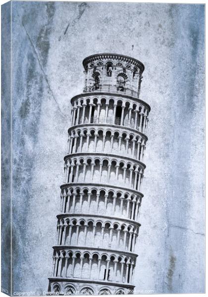 Pisa tower, Tuscany, Italy Canvas Print by Delphimages Art