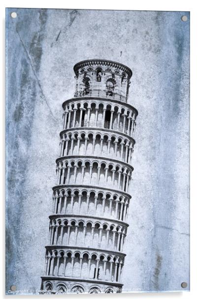 Pisa tower, Tuscany, Italy Acrylic by Delphimages Art
