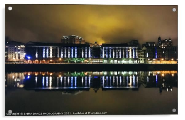 Reflections on the River Tyne Acrylic by EMMA DANCE PHOTOGRAPHY
