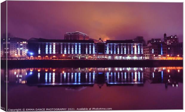 Reflections on the River Tyne Canvas Print by EMMA DANCE PHOTOGRAPHY