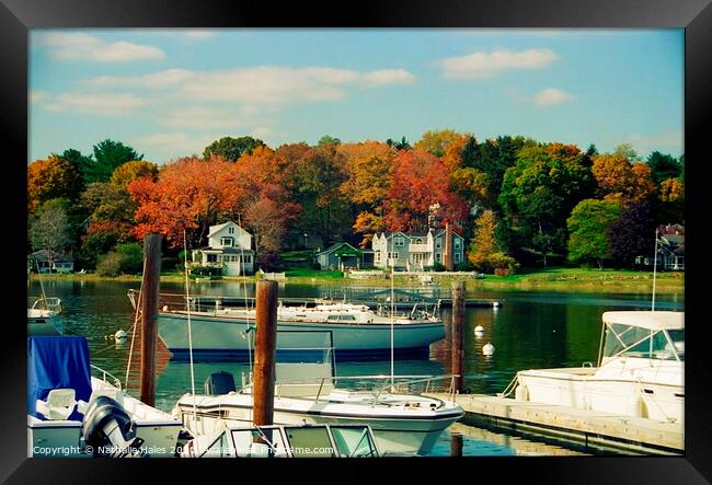 Mystic River, New England USA Framed Print by Nathalie Hales