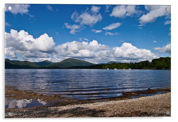 Clouds Over Loch Lomond Acrylic by Jacqi Elmslie