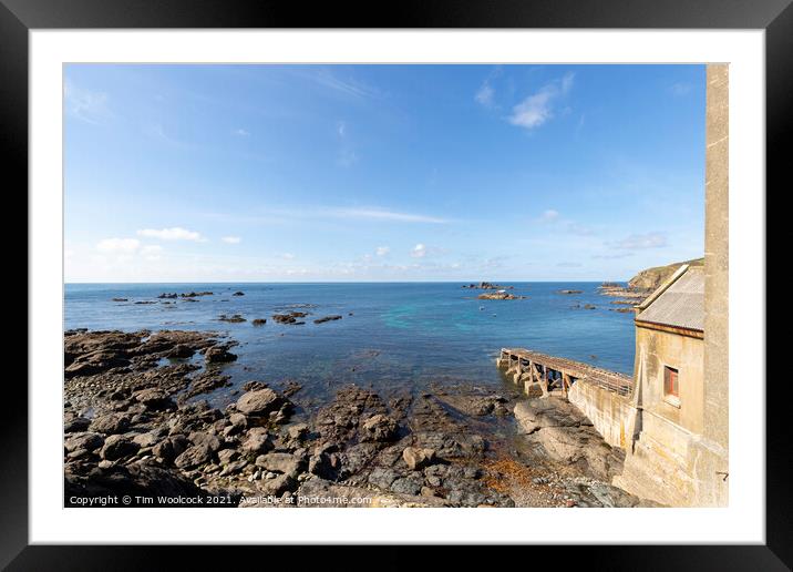 The Lizard, Cornwall on a beautiful sunny day. Framed Mounted Print by Tim Woolcock