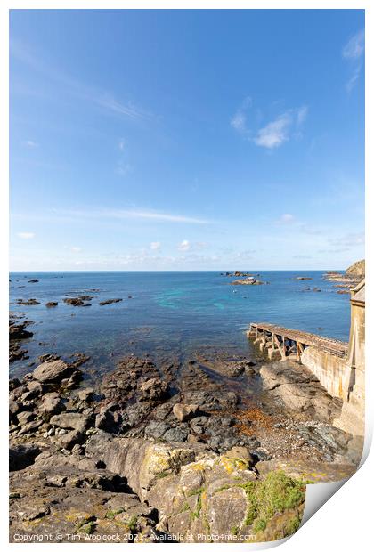 The Lizard, Cornwall on a beautiful sunny day. Print by Tim Woolcock