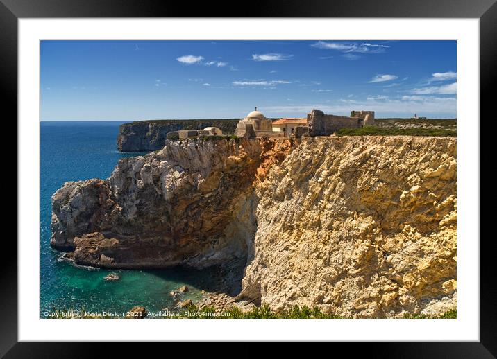 Fortaleza de Belixe, Algarve, Portugal Framed Mounted Print by Kasia Design