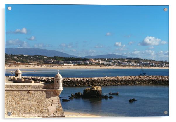 Fort Ponta da Bandeira, Lagos, Algarve, Portugal Acrylic by Kasia Design