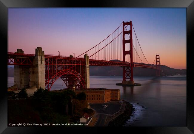 Golden Gate Bridge Framed Print by Alex Murray