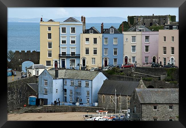 Picturesque Tenby Harbour Framed Print by Steve Purnell