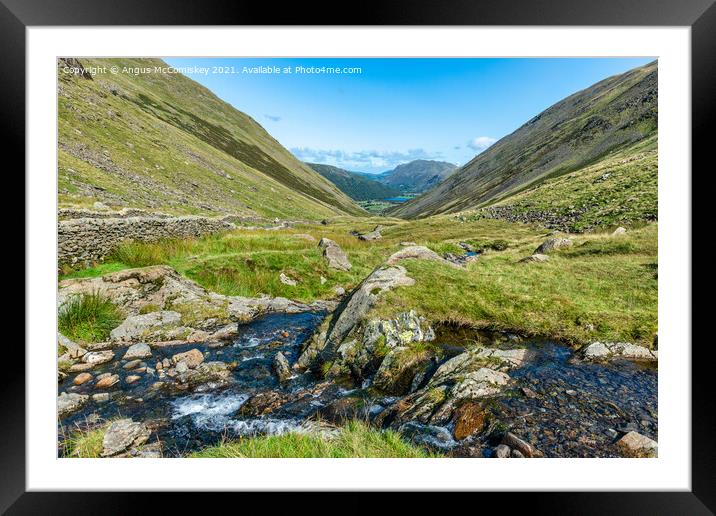 Kirkstone Beck Framed Mounted Print by Angus McComiskey