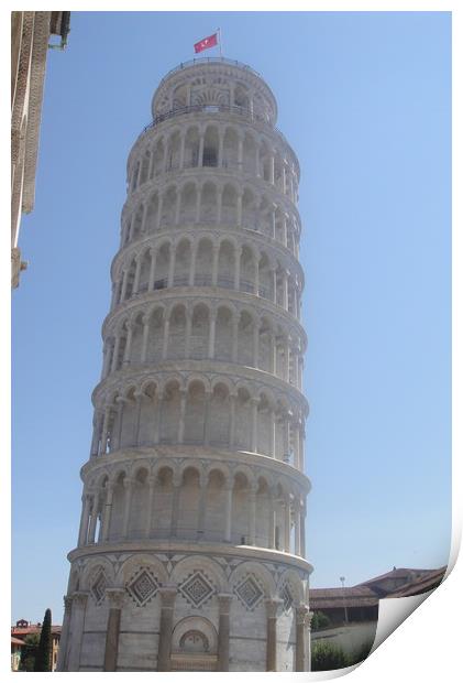 The Leaning Tower of Pisa Print by John Bridge