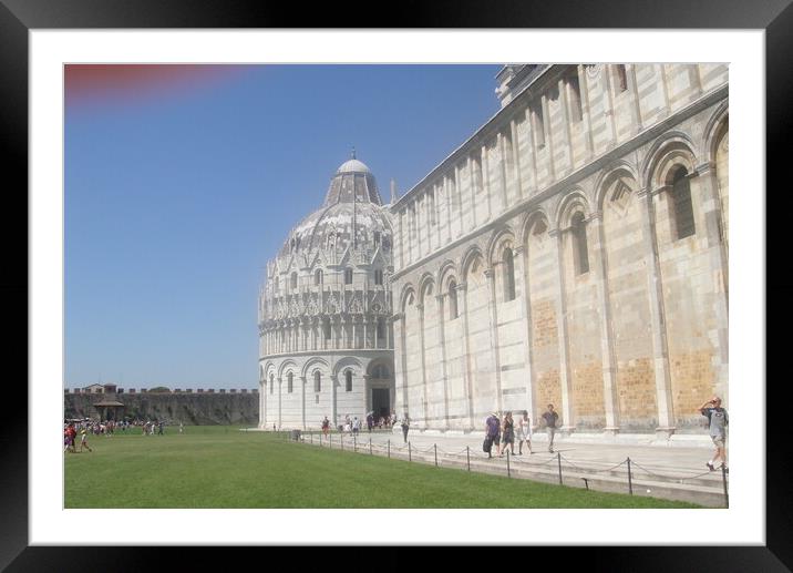 Historical Pisa  Framed Mounted Print by John Bridge