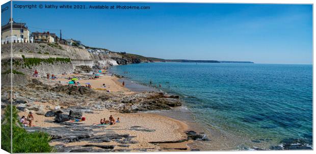 Porthleven Cornwall Canvas Print by kathy white